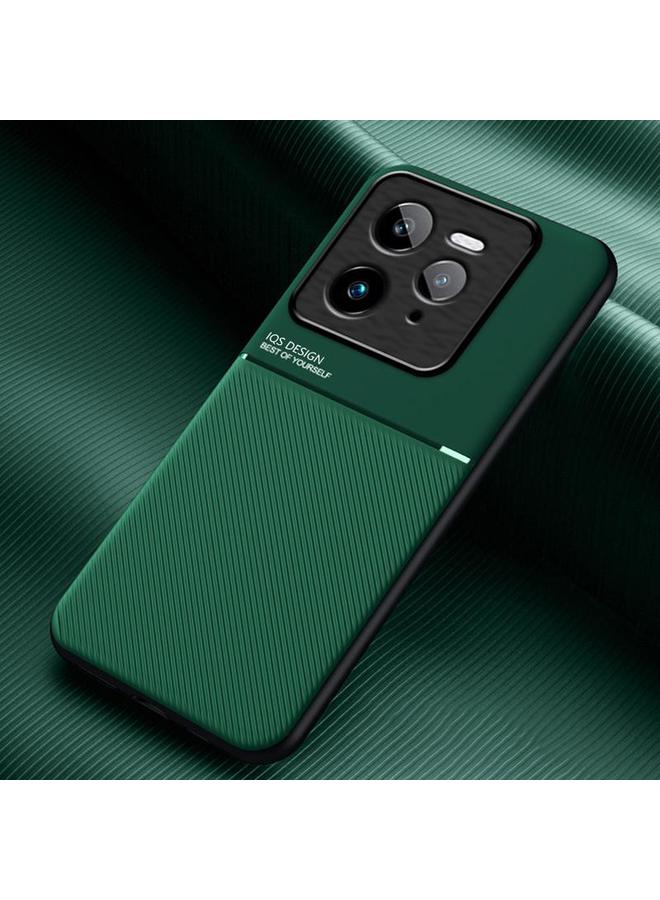 اس-توب جراب هاتف Realme GT7 Pro الكلاسيكي المائل والمحبب المغناطيسي PC الهجين المصنوع من مادة TPU - Image 1