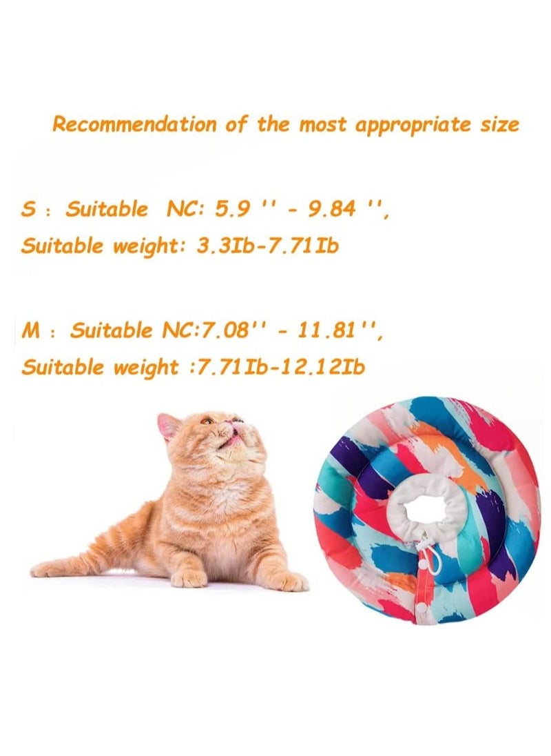 KASTWAVE - Adjustable Cat Cone Collar Soft, Cute Cat Recovery Collar, Cat Cones After Surgery Cat Pillow, Cute Decoration for Kittens - Image 1
