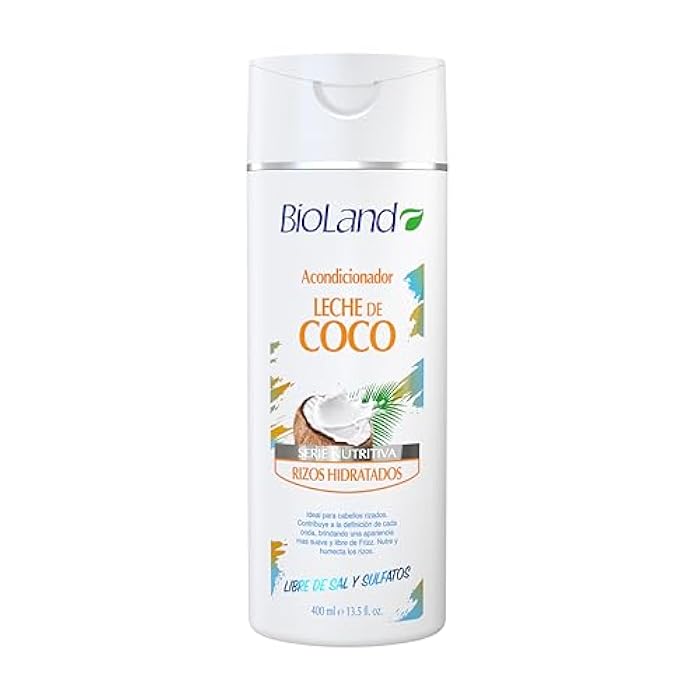 Bioland Coconut Milk Conditioner - Ultra-Nourishing Conditioner for Curly & Dry Hair - 13.53 fl oz (400mL) - Image 1