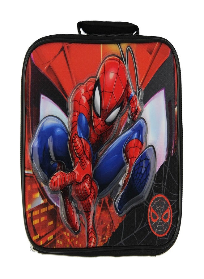 Bioworld Marvel Spiderman Raised Design Lunch Box Insulated Superhero Lunch Bag Spider-Man Lunch Tote - Image 2