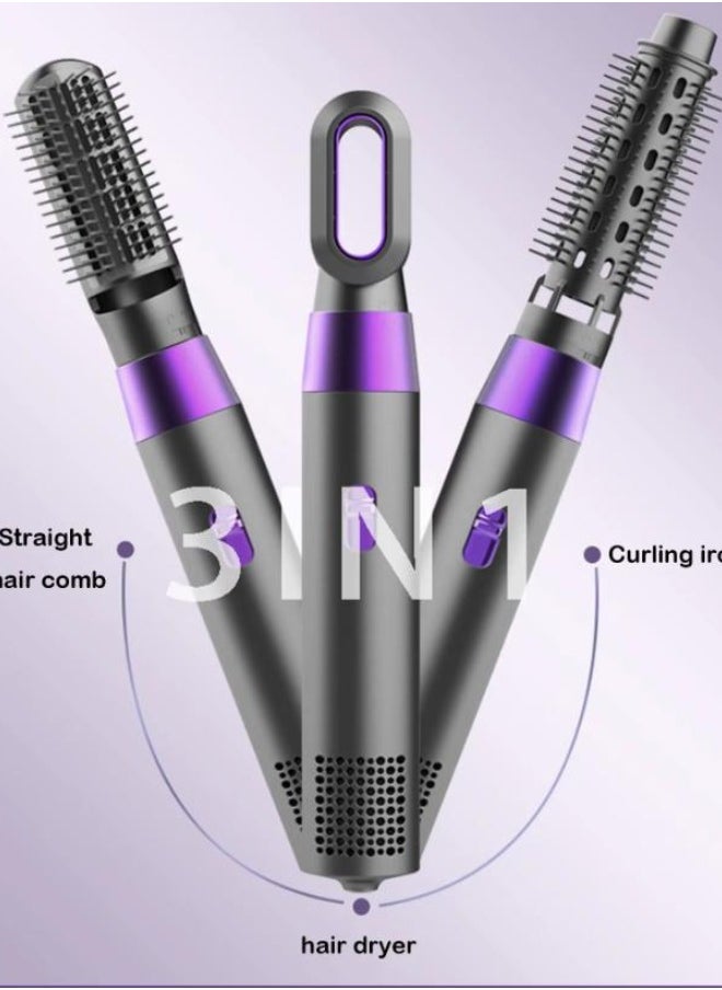 Executive LLC 3 in 1 Hot Air Brush, Hair Dryer, Curler, Straightener, Negative Ion Hair Dryer, Round Hair Dryer with Comb, Thermal Brush (White)  - Image 5