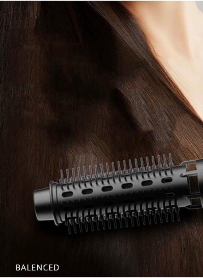 Executive LLC 3 in 1 Hot Air Brush, Hair Dryer, Curler, Straightener, Negative Ion Hair Dryer, Round Hair Dryer with Comb, Thermal Brush (White)  - Image 2