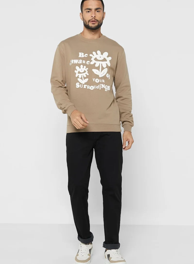 Cotton On Graphic Crew Fleece