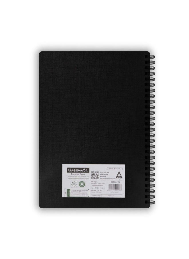 Pulse Pulse Classmate Soft Cover 6 Subject Spiral Binding Notebook, Unruled, 300 Pages (2105014)  - Image 2