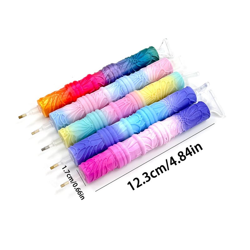 Floral Dotting Drill Tool Kit For Diamond Painting Includes Drill Bit And 5 Tips - Image 2
