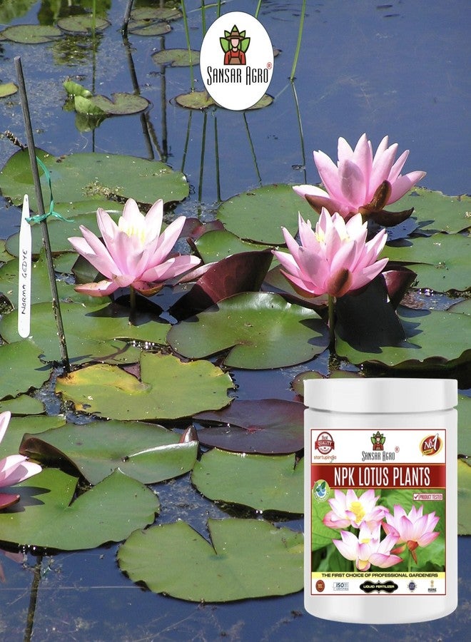 Sansar Agro سماد عضوي من نوع سانسار أغرو® NPK لنباتات اللوتس وزنابق الماء، لنمو وازدهار النباتات المائية بشكل عام. (200 غرام) - Image 3
