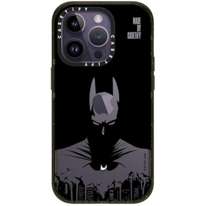 Casetify Impact iPhone 14 Pro Case 【Batman Co-Lab / 4X Military Grade Drop Tested / 8.2ft Drop Protection/Compatible with Magsafe】 - Batman Shadow - Clear Black - Image 4