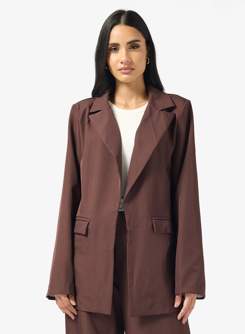 جينجر طقم بليزر وبنطلون بقصة واسعة - Image 3