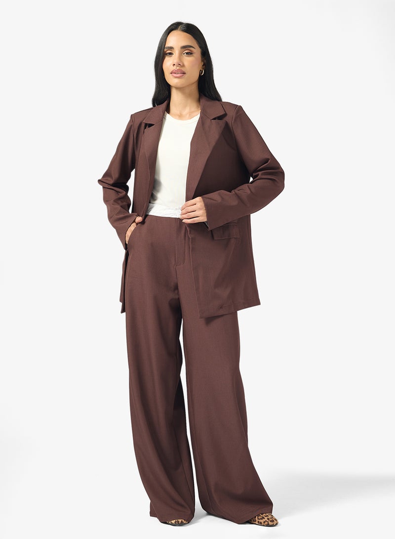 جينجر طقم بليزر وبنطلون بقصة واسعة - Image 5