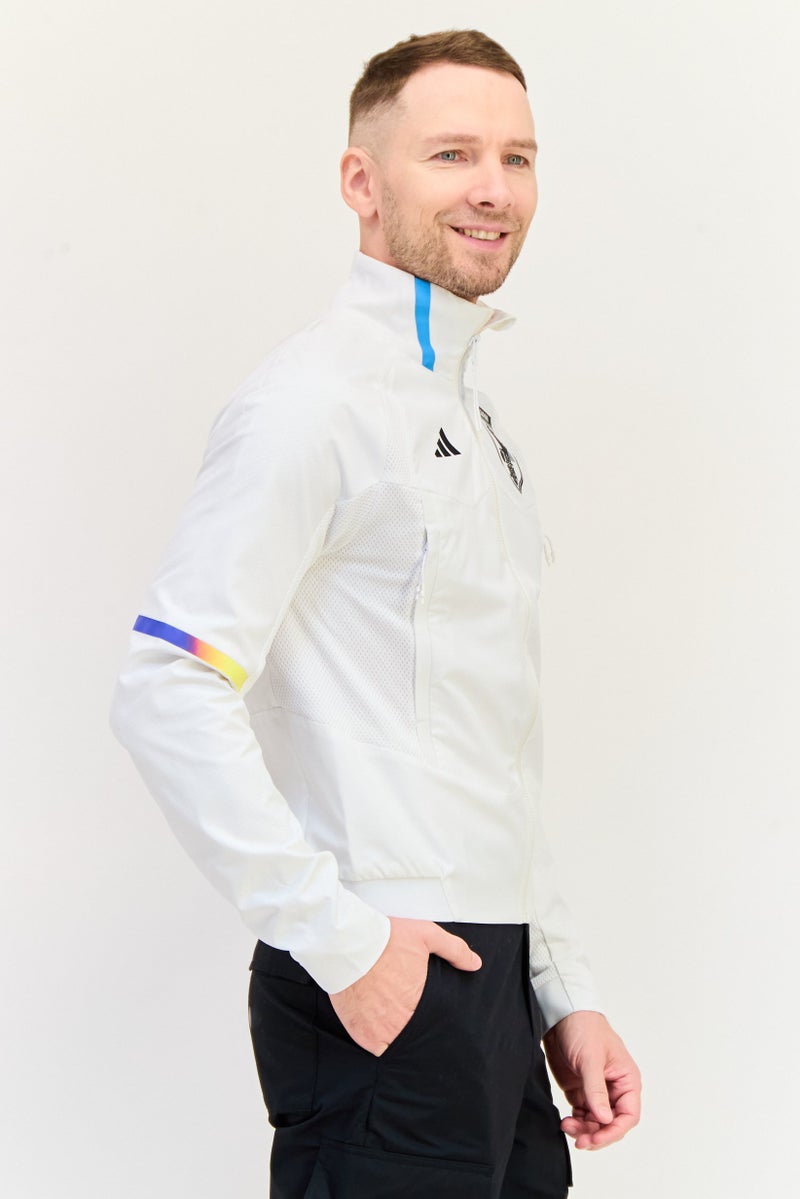 Adidas Men Sportswear Fit Japan Game Day Anthem Football Jacket, White  - Image 2