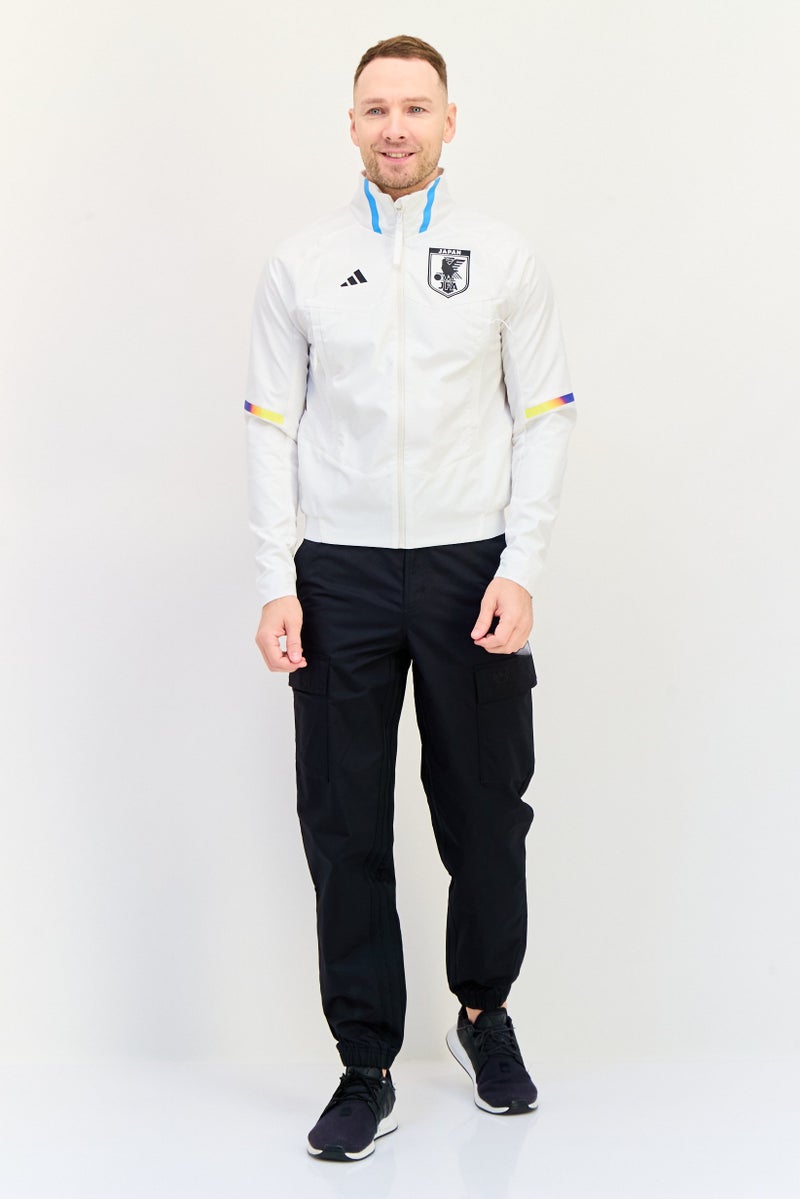 Adidas Men Sportswear Fit Japan Game Day Anthem Football Jacket, White  - Image 4