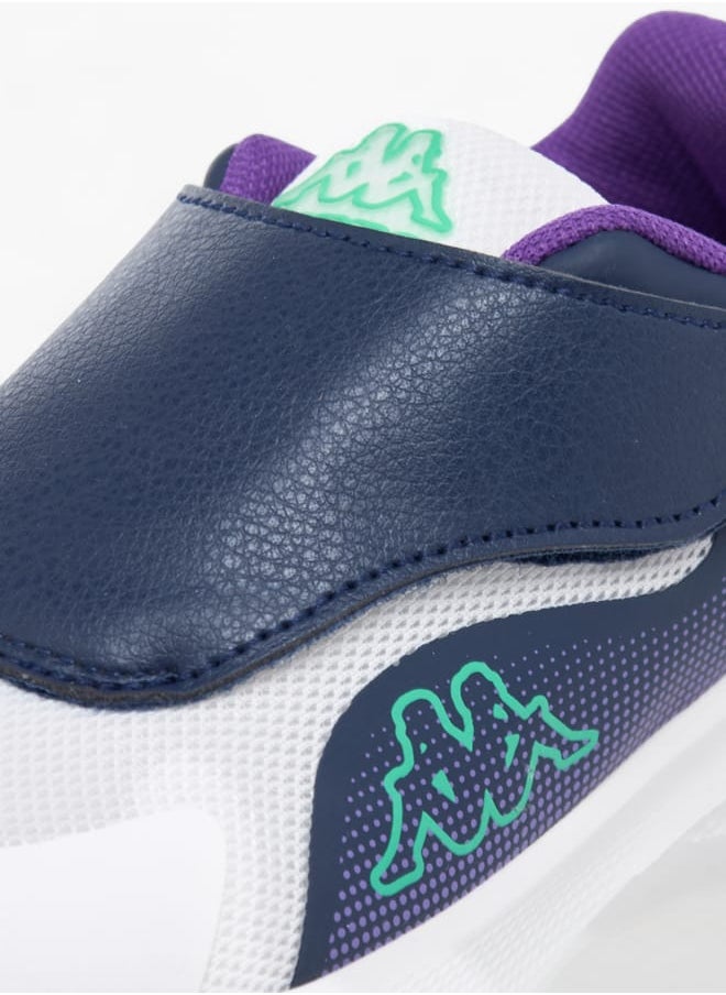 Kappa Boys Logo Detail Sports Shoes With Hook And Loop Closure  - Image 4