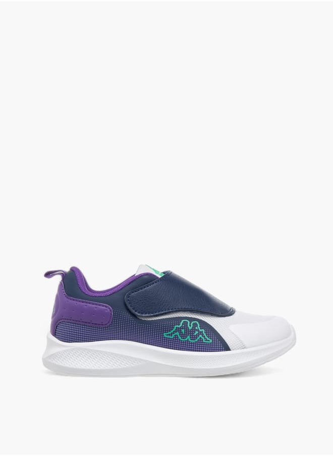 Kappa Boys Logo Detail Sports Shoes With Hook And Loop Closure  - Image 3