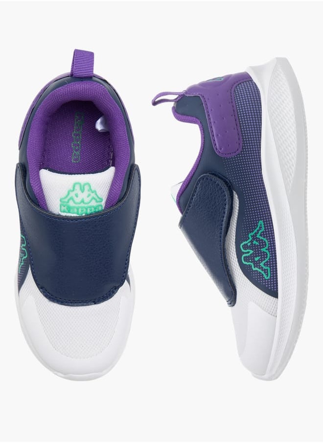 Kappa Boys Logo Detail Sports Shoes With Hook And Loop Closure  - Image 2