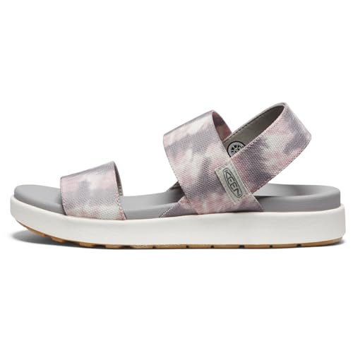 Keen صنادل ويدج مفتوحة الأصابع للنساء من كين إيل باكستراپ كاجوال، لون فاون تاي داي/ستار وايت، 7.5 - Image 3