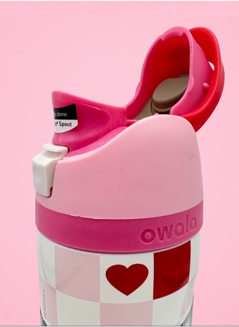 Owala - 32 Oz. Owala FreeSip Stainless Steel Water Bottle in Rose pink - Image 1