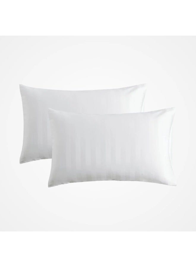 Sleep Night Soft Hotel Stripe Pillow Size 45 X 70 cm, Breathable Soft Microfiber Filling Pillows for Neck Pain, Back Side and Stomach Sleepers - Image 4