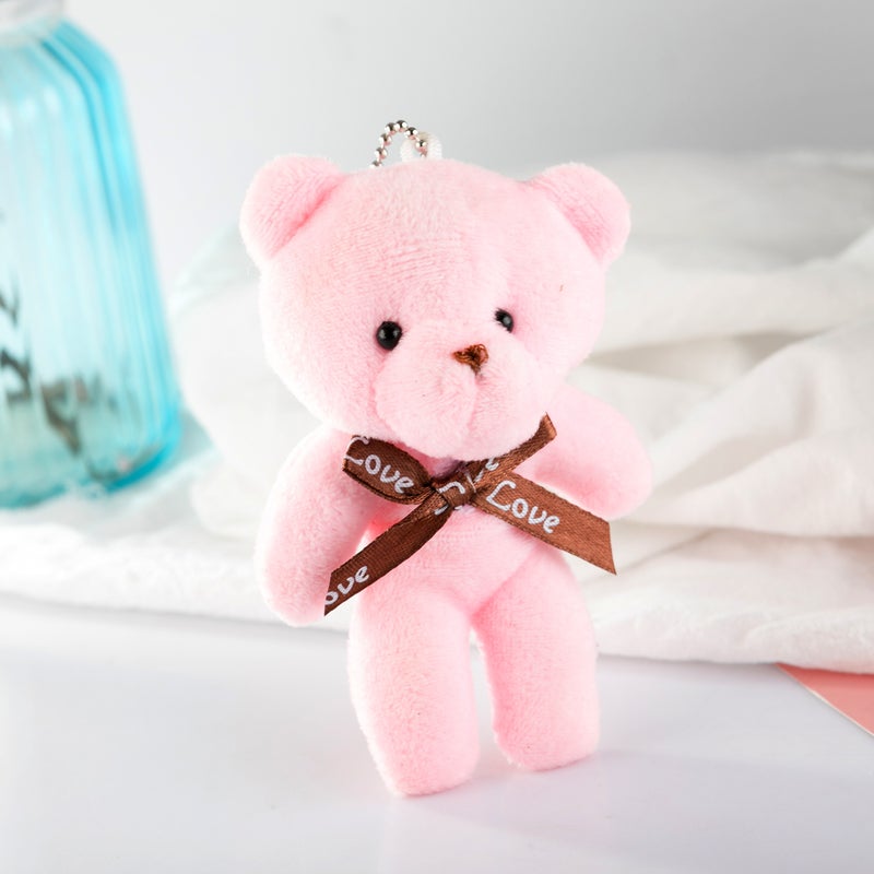 Little Di Bear Plush Toy Onesie Bear Keychain (Pink)