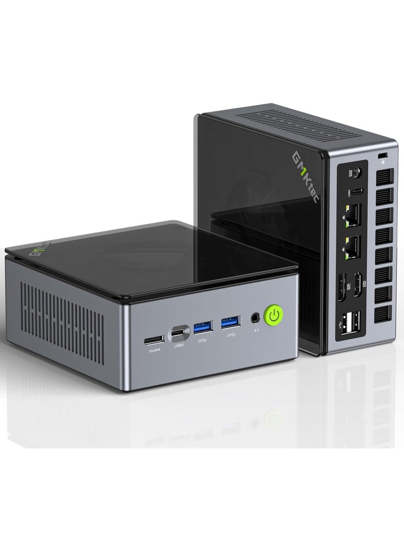GMKtec Ultracompact Mini PC Desktop with AMD Ryzen 7 PRO 6850H Processor 32GB DDR5 RAM 1TB SSD Dual 2.5G LAN Wi-Fi 6 USB 3.2 USB-C 4.0 Bluetooth 5.2 DisplayPort HDMI Dual Fan – NucBox M7 High-Performance Mini Computer M7 32GB+1TB - Image 1