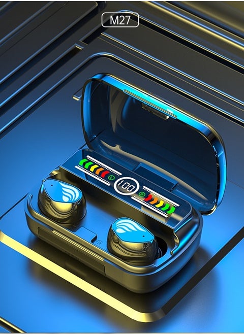 M27 Waterproof TWS Wireless Earbuds with Bluetooth5.3 and Stereo Sound