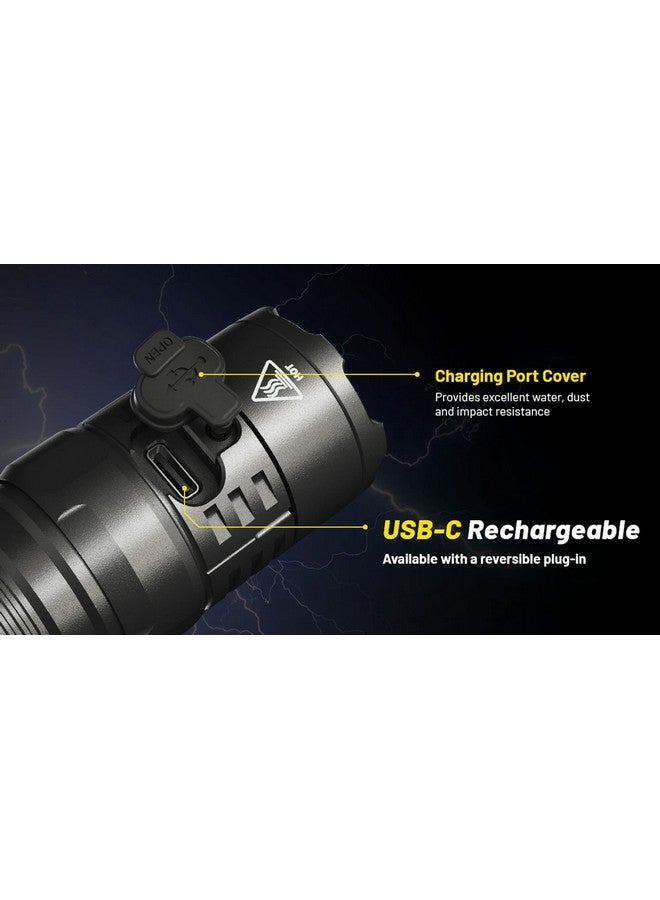 Nitecore P23i Tactical Flashlight, 3000 Lumen USB-C Rechargeable Long Throw Super Bright with Lumentac Organizer - Image 5