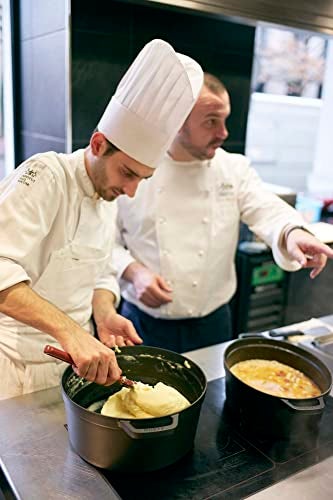STAUB Cast Iron Round Cocotte, Dutch Oven, 13.25-quart, serves 12+, Made in France, Matte Black - Image 2