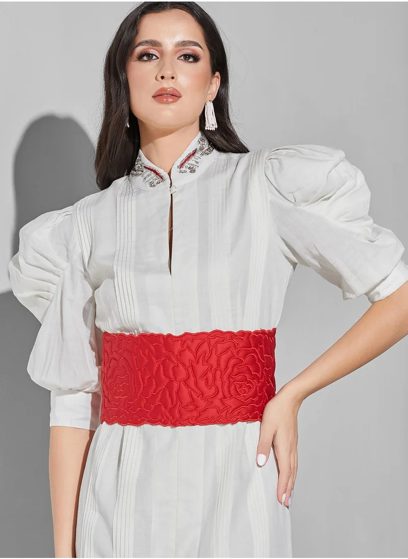 Threadz by Ajooni Puff Sleeve Dress