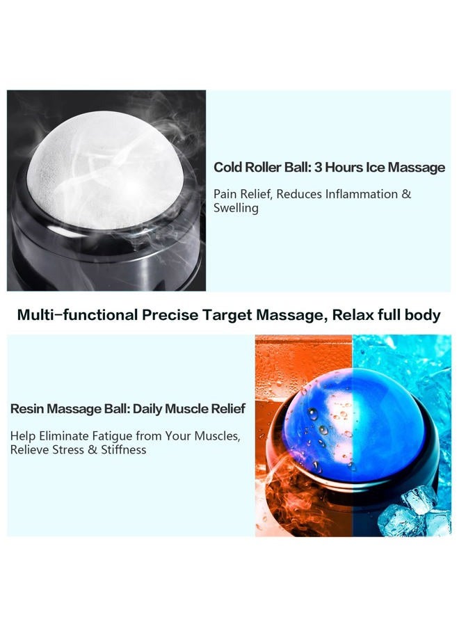 WANDiORY Massage Ball, Mountable Muscle Massage Roller for Pain Relief, Suction Cup Self Back Massager and Trigger Point Massager to Relieve Muscle Knots, Hands-Free - 2 Balls - Image 4