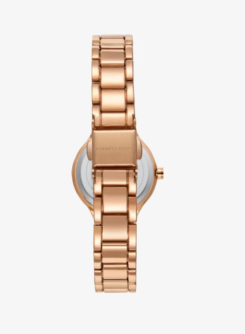 Kenneth Scott White Women's Alloy+ceramic Analog Watch K23509-KCWW - 26 mm for Women | Best Price UAE