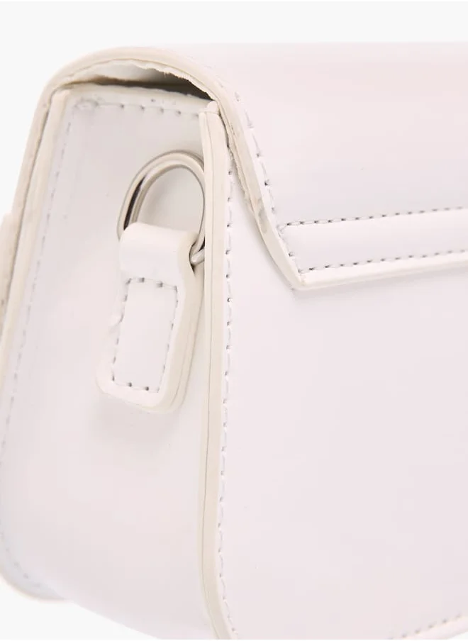 Flora Bella By Shoexpress Girls Butterfly Accent Crossbody Bag With Detachable Chain Strap And Flap Closure Ramadan Collection