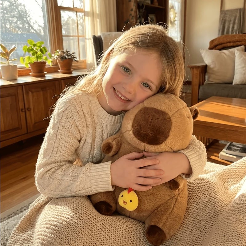 Brown Capibara Plush Doll Room Decor Pillow Soft Gift for Capibara Lovers - Image 1