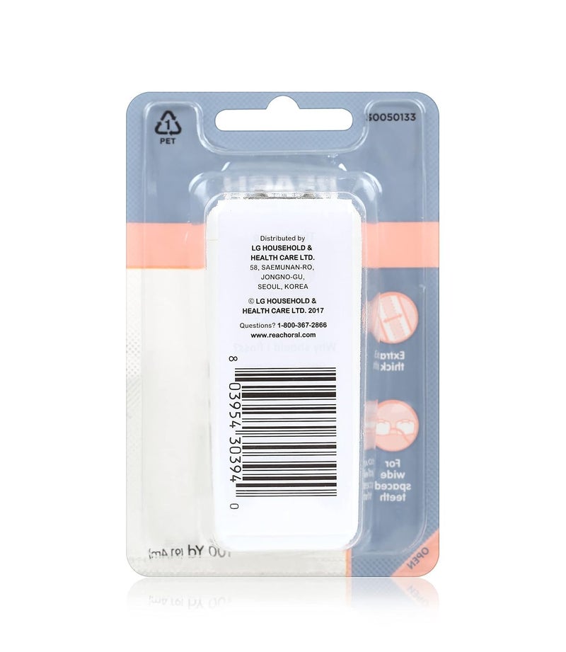 Reach Dentotape Waxed Dental Floss with Extra Wide Cleaning Surface for Large Spaces between Teeth, Unflavored, 100 Yards (Pack of 3) - Image 3