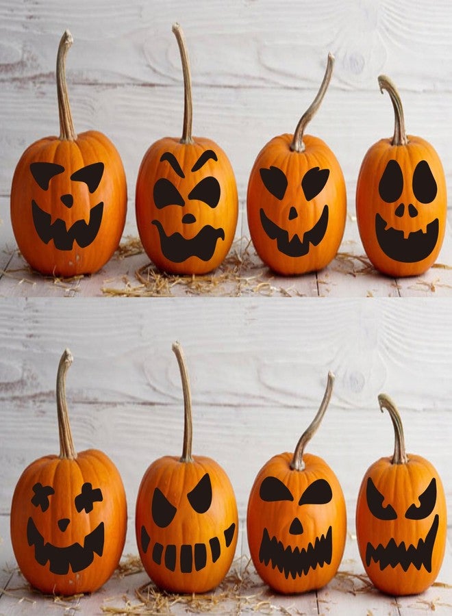 iMagitek 35 Pack Pumpkin Decorating Stickers, Jack-O-Lantern Face Craft Decals for Party Favors, Trick or Treat Decorations, Black - Image 4