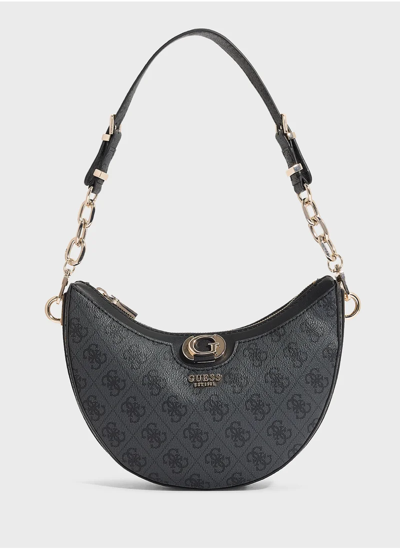 GUESS Orlina Logo Top Zip Hobo Bag