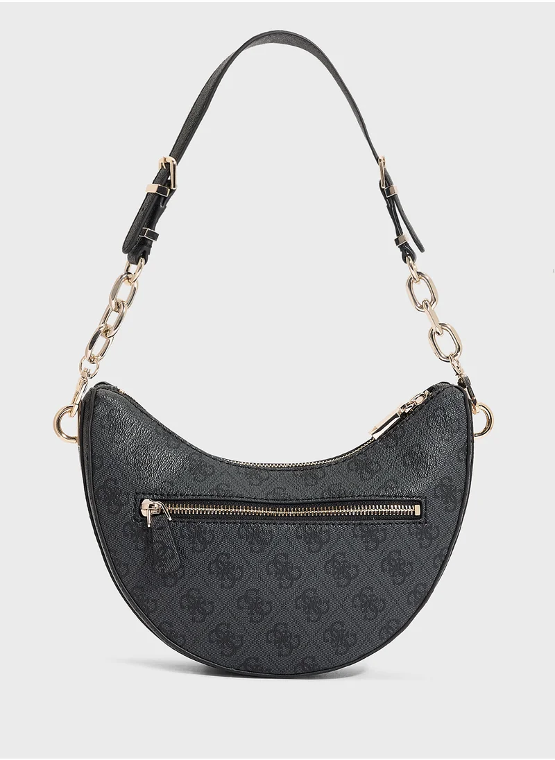 GUESS Orlina Logo Top Zip Hobo Bag