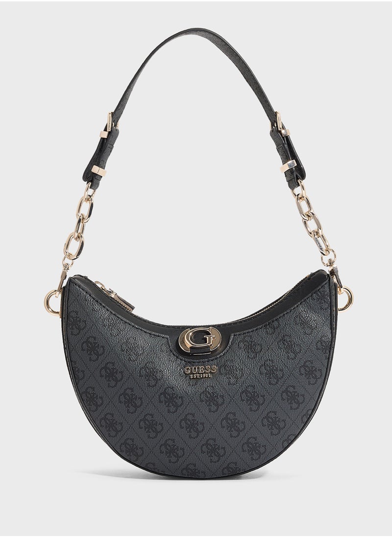 GUESS Orlina Logo Top Zip Hobo Bag  - Image 1