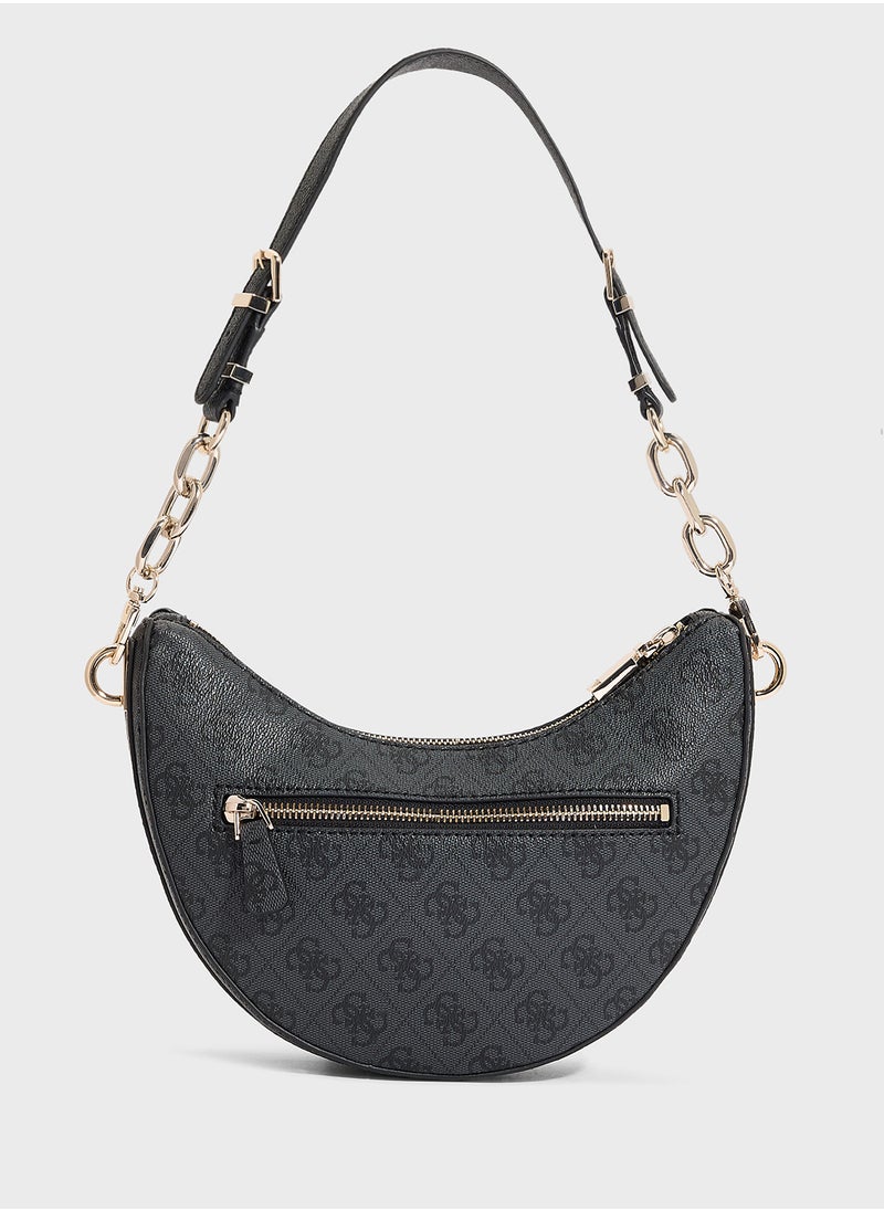 GUESS Orlina Logo Top Zip Hobo Bag  - Image 2