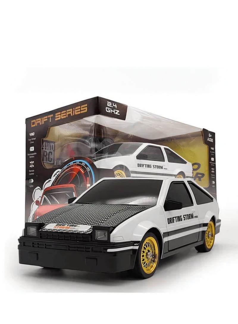 MYTOYS 1:16 Scale 4WD High-Speed Drift RC Car - 2.4GHz Remote Control Drifting Storm Edition with LED Lights & Accessories - white - Image 2