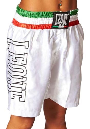 LEONE 1947 Unisex-Adult's Knee Length Regular fit Boxing Shorts, White - Image 3