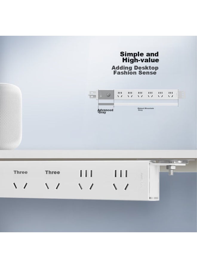 Bull Pdu Desktop Overload Protection Under-desk Gaming Cabinet Socket/power Strip/extension Cord/strip/power Bar/terminal Block, 6 Outlets With Master Switch, 5-meter Specification, Gne-p106e - Image 2