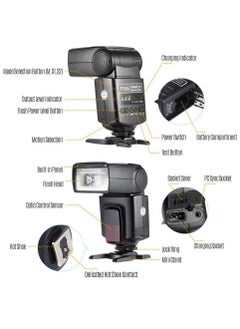 Y&D TT520ⅡUniversal On-Camera Flash Electronic Speedlite + AT-16 2.4G Wireless Trigger Transmitter Guide Number 33 S1 S2 Modes Replacement for Canon Nikon Pentax  - Image 5