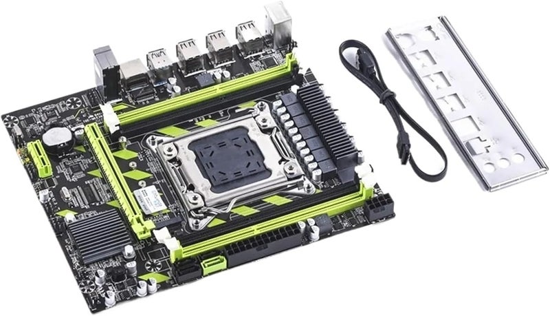 Compatible for ENVINDA X79 Motherboard, LGA 2011, USB2.0 SATA3, 4DDR3 PCI-E NVMe M.2, Supports ECC REG Memory Xeon E5 CPU - Image 1