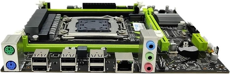Compatible for ENVINDA X79 Motherboard, LGA 2011, USB2.0 SATA3, 4DDR3 PCI-E NVMe M.2, Supports ECC REG Memory Xeon E5 CPU - Image 2