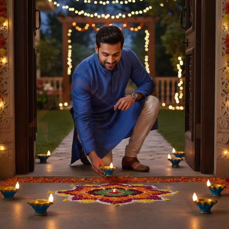 HASANAT ESSENTIALS شمعة مائية عائمة بدون لهب LED من هسنت أساسيات - Image 4