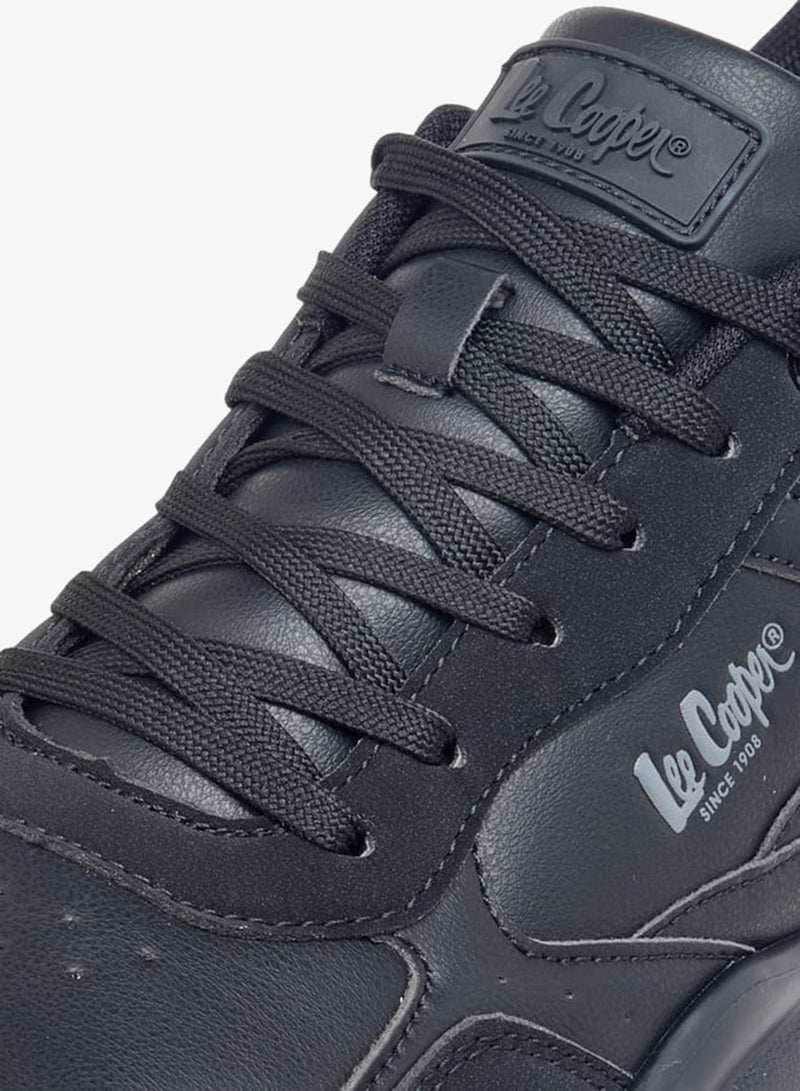 Lee Cooper Men's Panelled Lace-Up Sneakers - Image 4