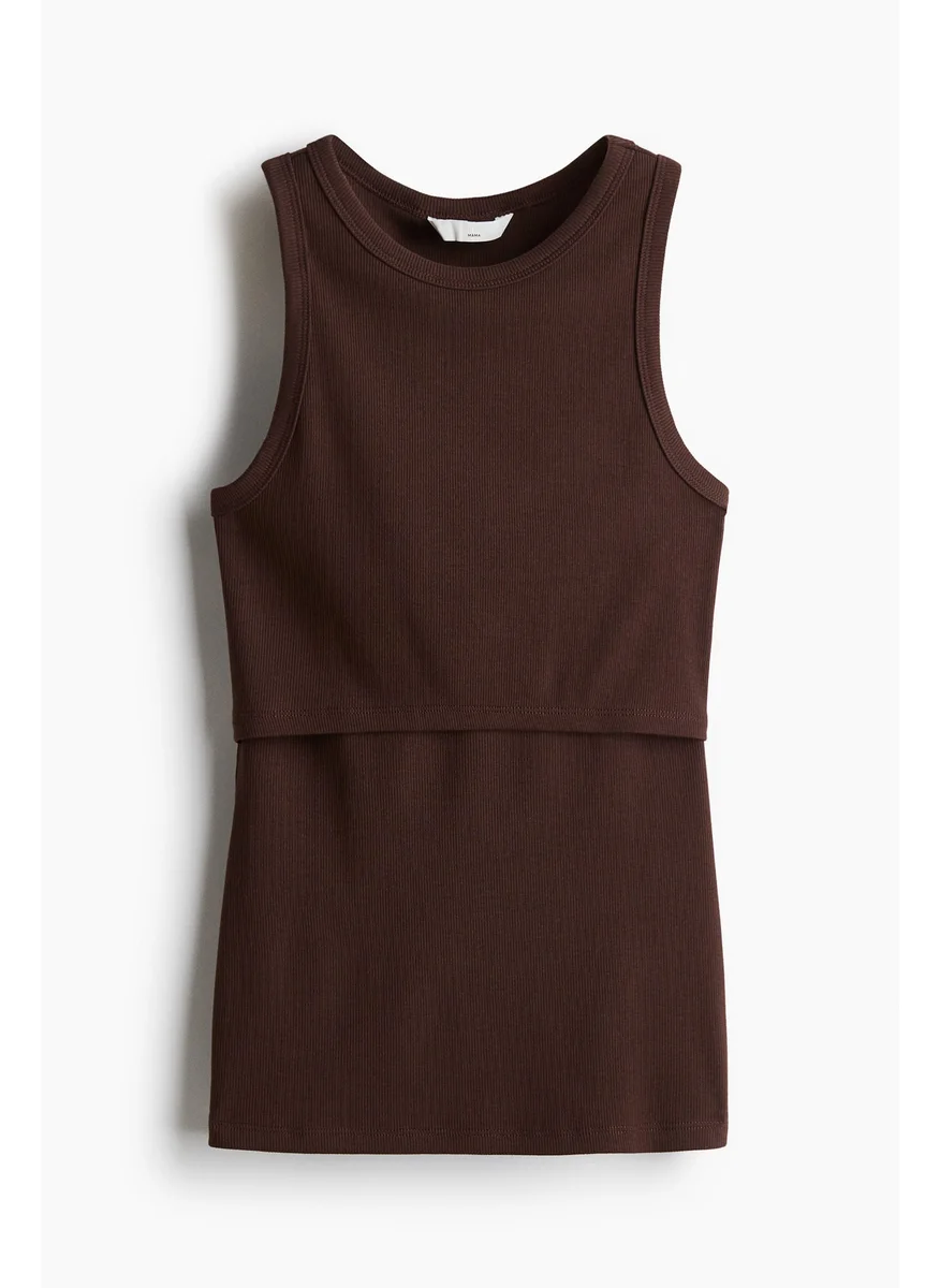 H&M Mama Ribbed Nursing Vest Top