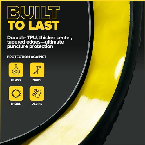 Ultraverse Fat Tire Liners Tube Protection Against Flats, 20, 24 and 26 inch x 4.0 tire Size, Durable Extruded Plastic Shield for Puncture Free Bike Rides – 2 Pack - Image 3