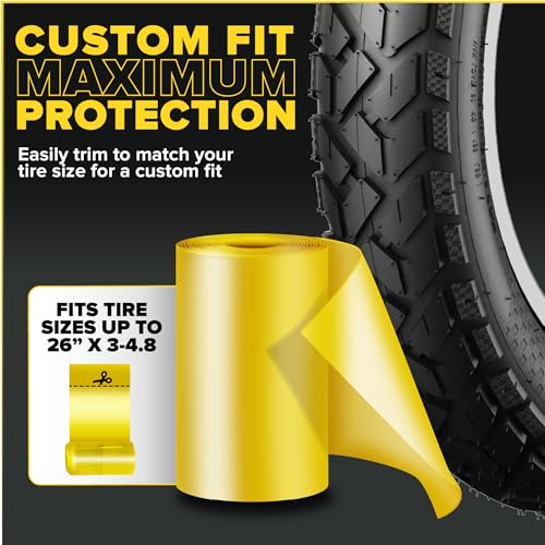 Ultraverse Fat Tire Liners Tube Protection Against Flats, 20, 24 and 26 inch x 4.0 tire Size, Durable Extruded Plastic Shield for Puncture Free Bike Rides – 2 Pack - Image 5