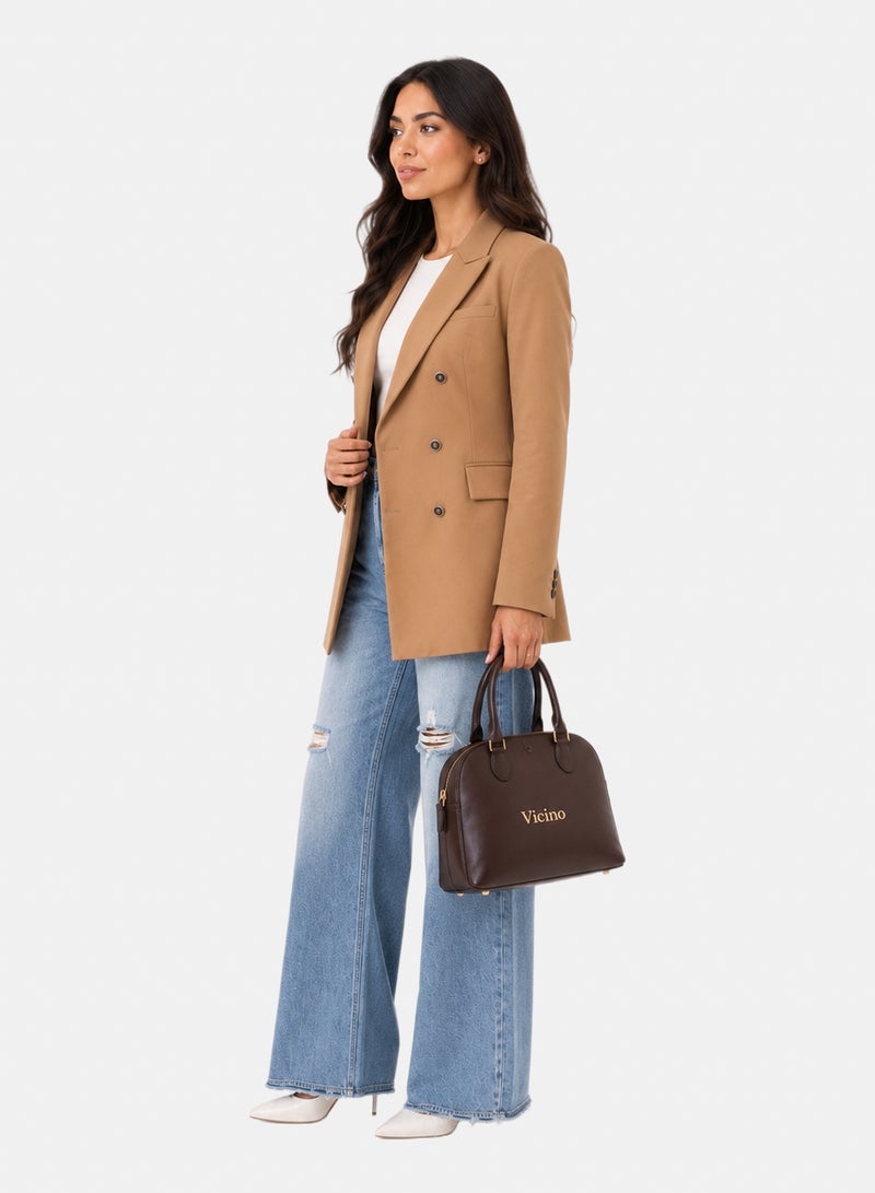 Vicino Chic Double-Button Tailored Blazer for Women - Image 2