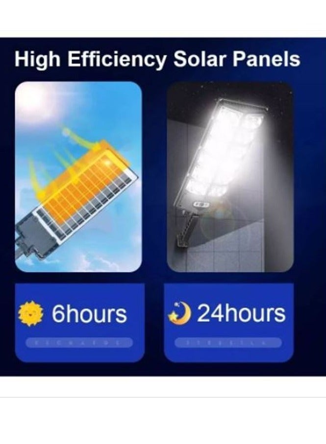 W789A-5 Two Rows Street Lamp Solar Powered Induction Garden Light - Image 2